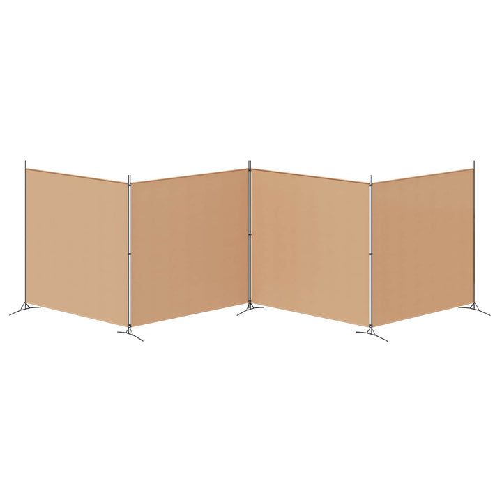 4-panel rumdeler Beige 698 x 180 cm Stof