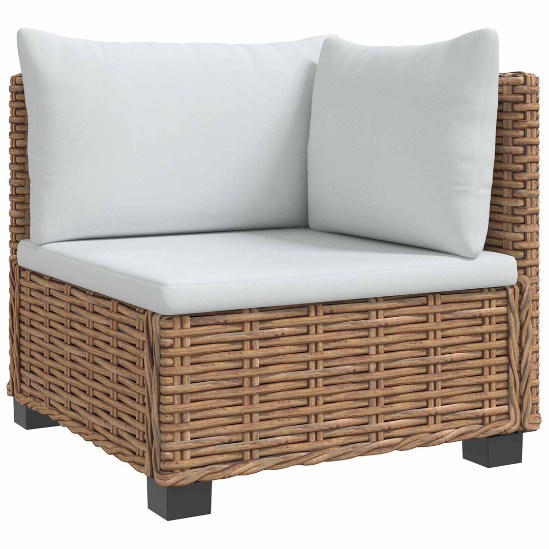4 stk. Rattan Loungesæt med Puder GENDT Naturlig rattan