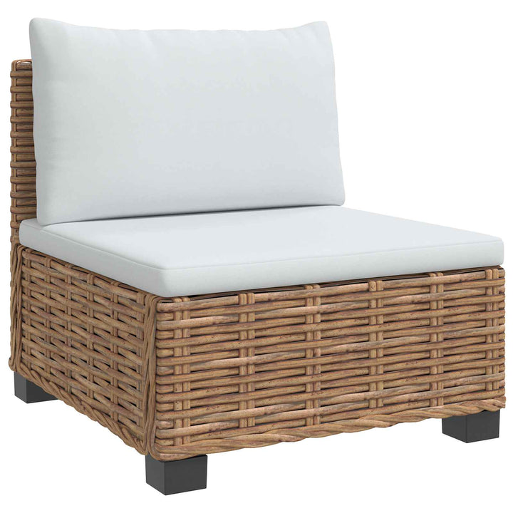 9 stk. Rattan Loungesæt med Puder GENDT Naturlig rattan