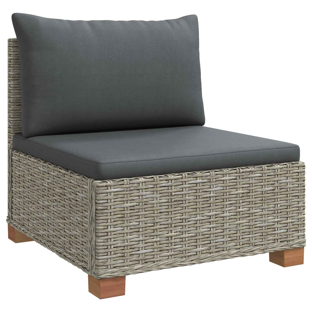 6 stk. Rattan Loungesæt med Puder GENDT Naturlig rattan