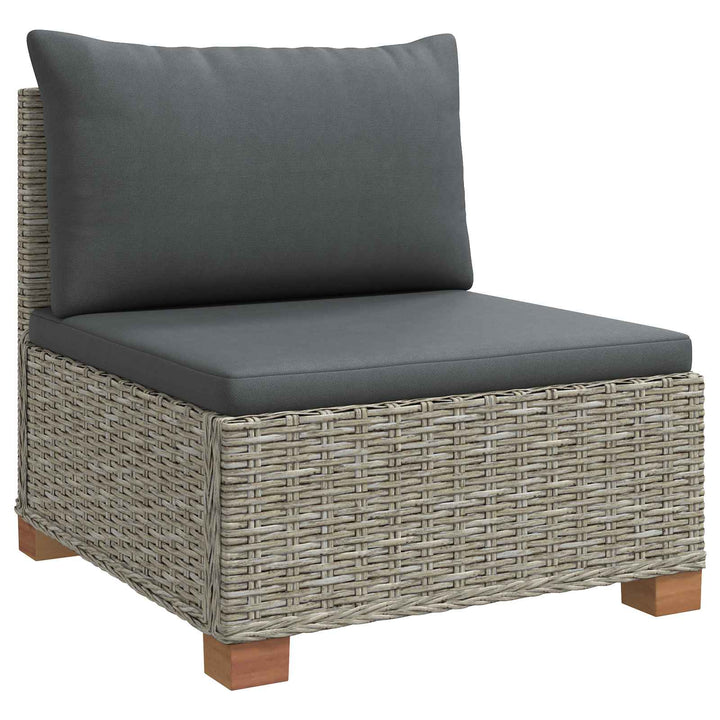 5 stk. Rattan Loungesæt med Puder GENDT Naturlig rattan