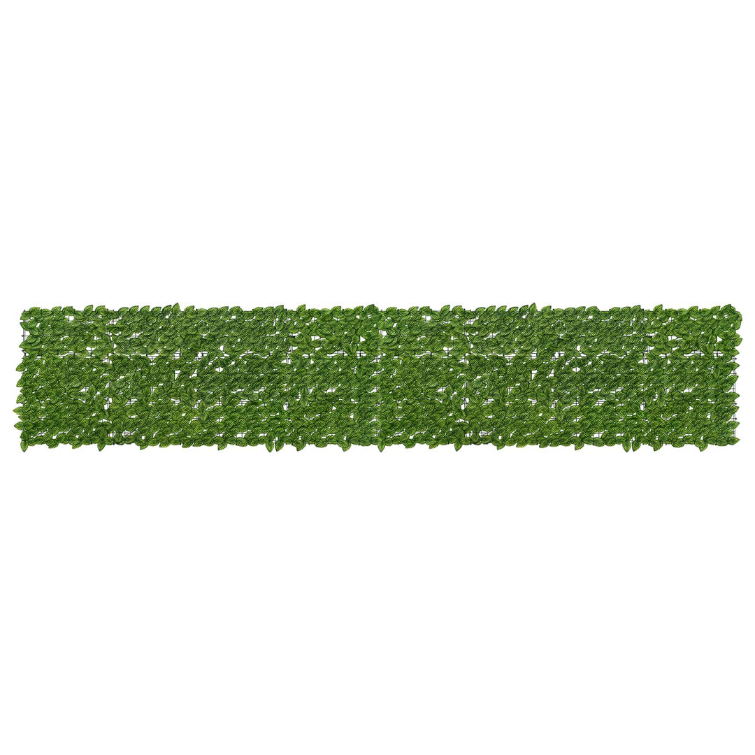 Altanscreen med blade Grøn og Gul 400 x 75 cm
