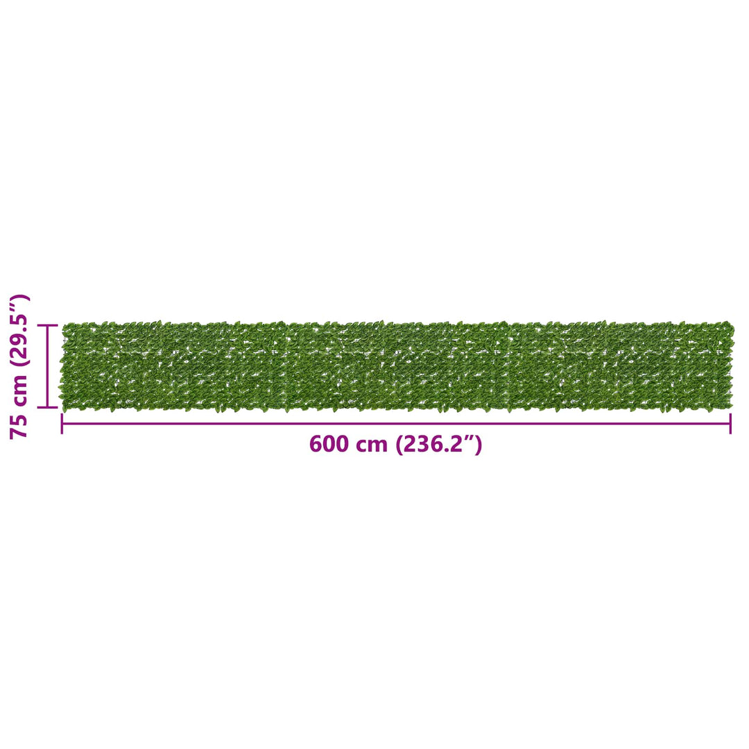 Altanscreen med blade Grøn og Gul 600 x 75 cm