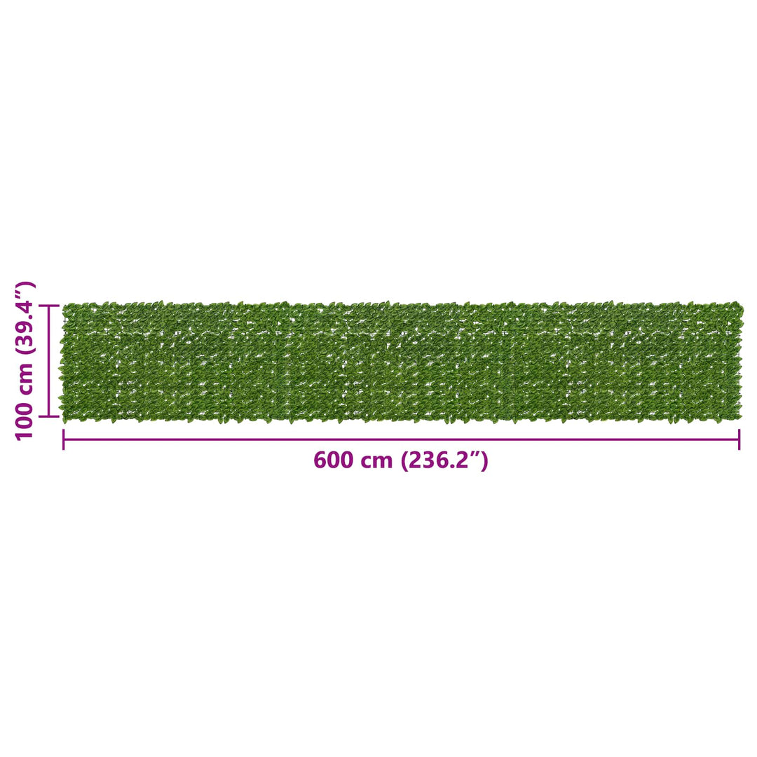 Altanscreen med blade Grøn og Gul 600 x 100 cm