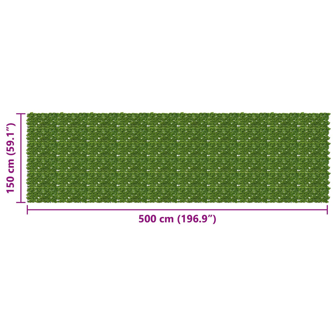 Altanscreen med blade Grøn og Gul 500 x 150 cm