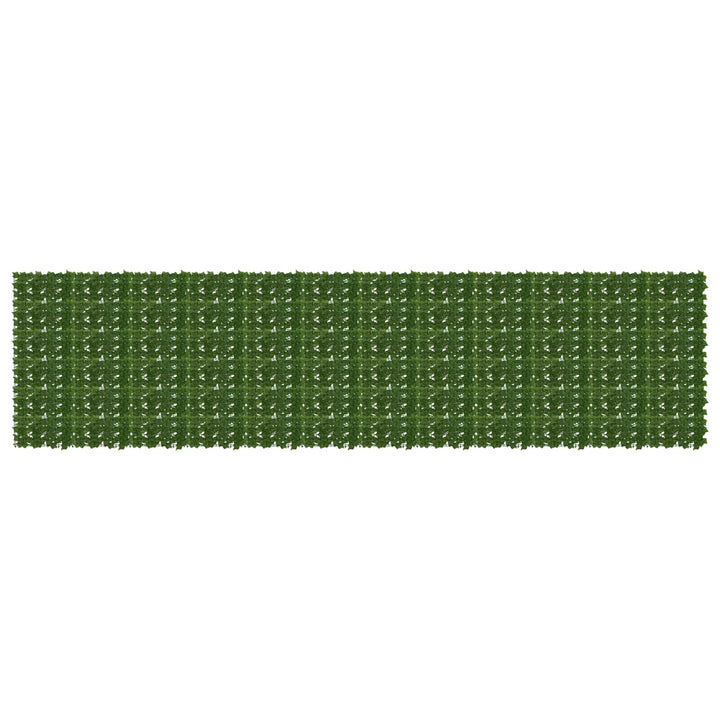 Altanscreen med blade Grøn 600 x 150 cm Polyethylen og stof
