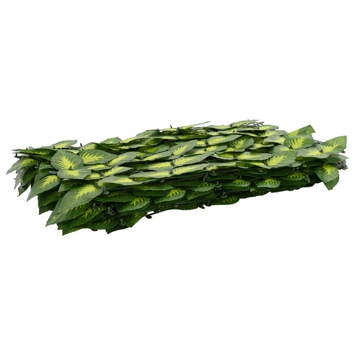 Altanscreen med blade Grøn og Gul 400 x 75 cm
