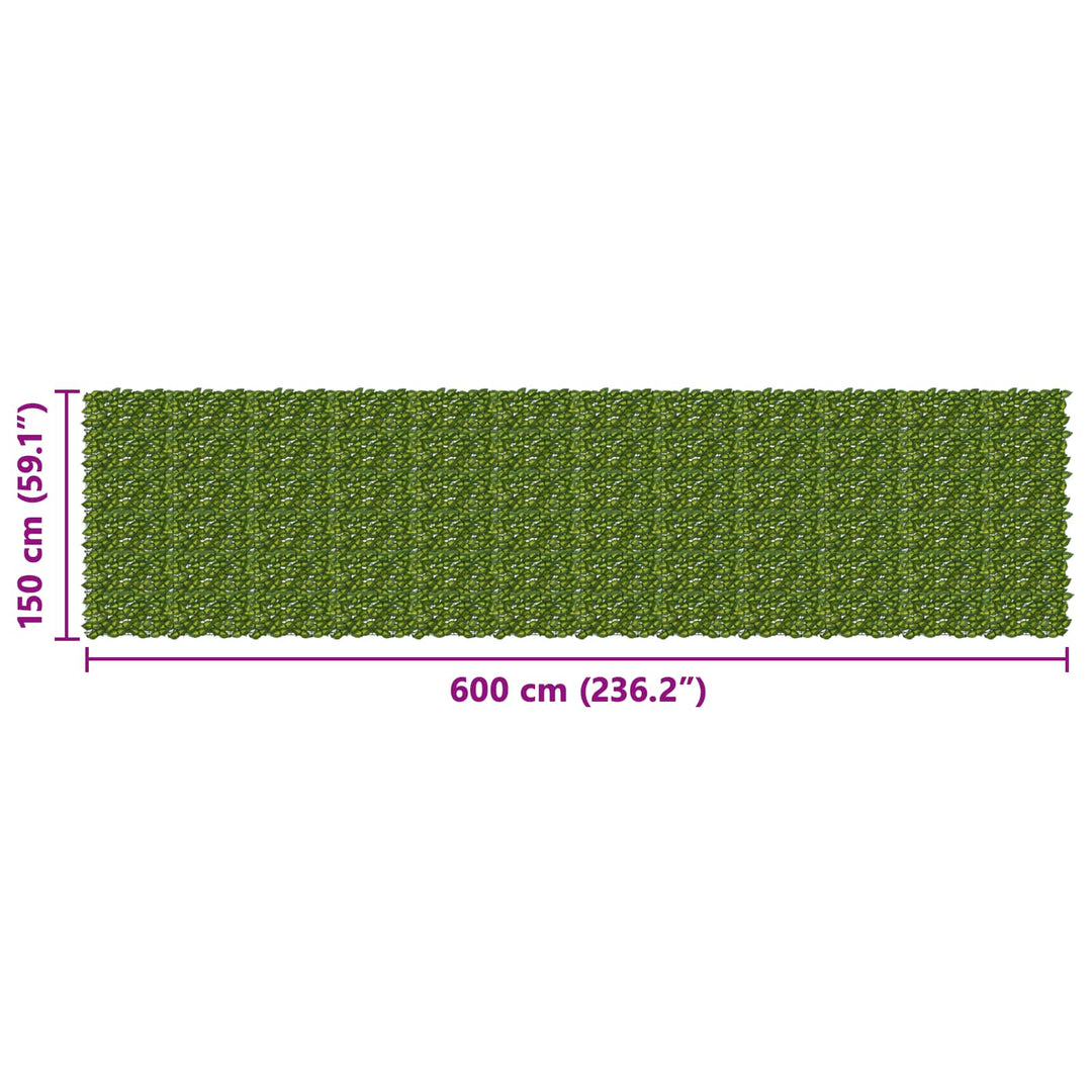 Altanscreen med blade Grøn og Gul 600 x 150 cm