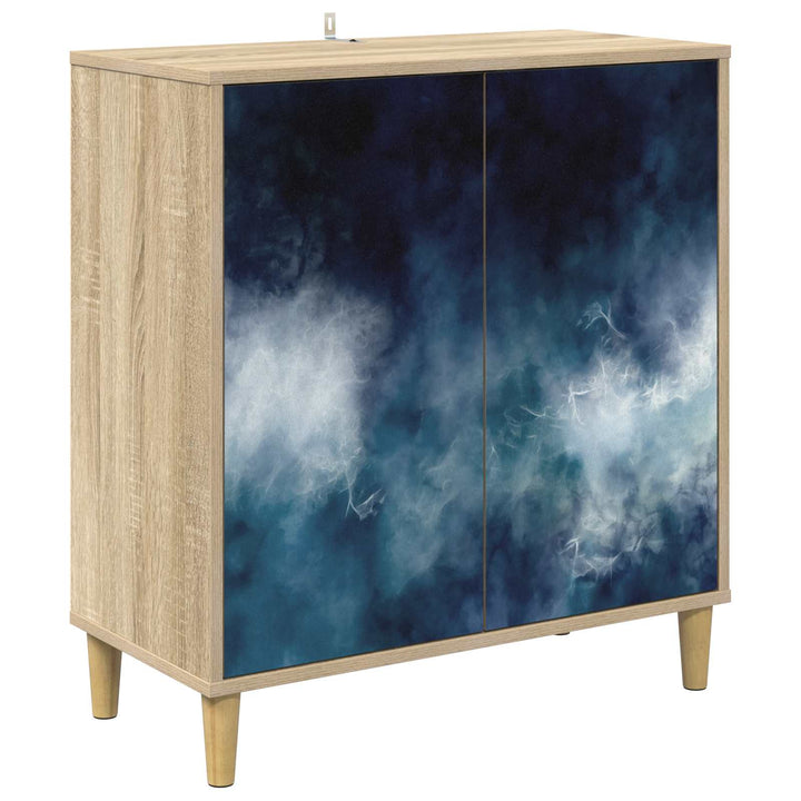 Sideboard RAALTE Sonoma-eg 69 x 33 x 75 cm Konstrueret træ