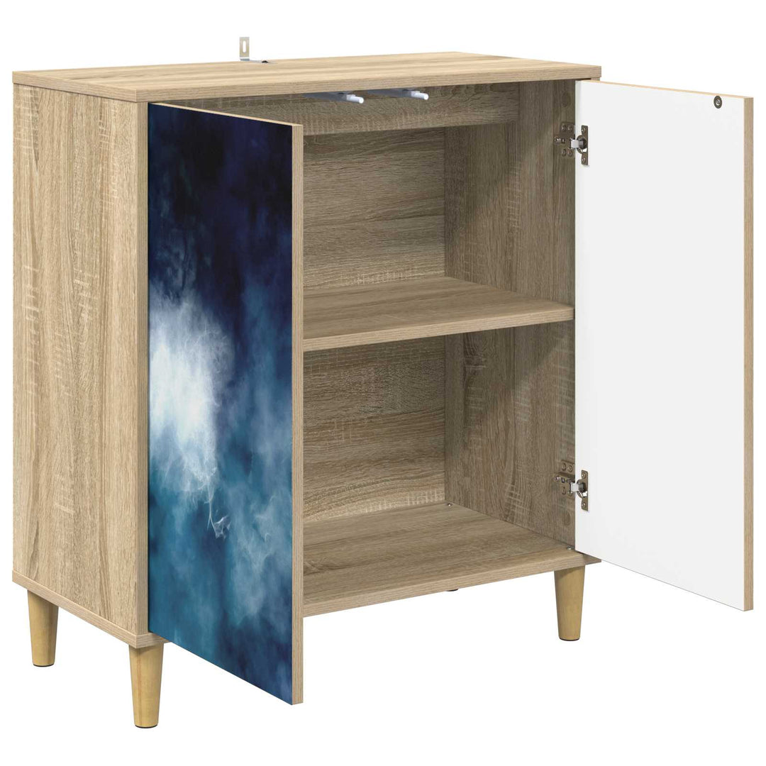 Sideboard RAALTE Sonoma-eg 69 x 33 x 75 cm Konstrueret træ