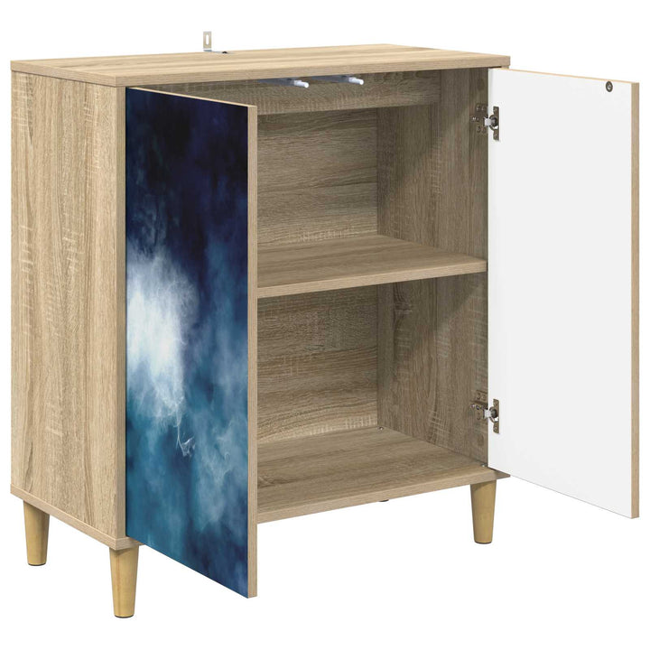 Sideboard RAALTE Sonoma-eg 69 x 33 x 75 cm Konstrueret træ