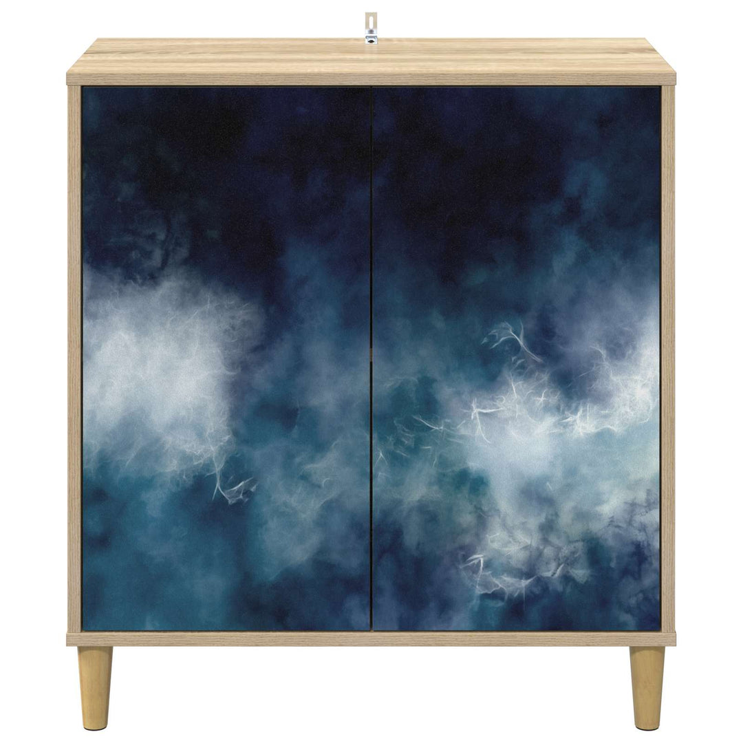 Sideboard RAALTE Sonoma-eg 69 x 33 x 75 cm Konstrueret træ