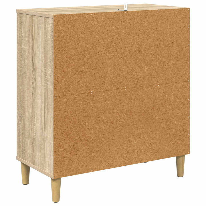 Sideboard ELBURG Sonoma-eg 69 x 33 x 75 cm Konstrueret træ