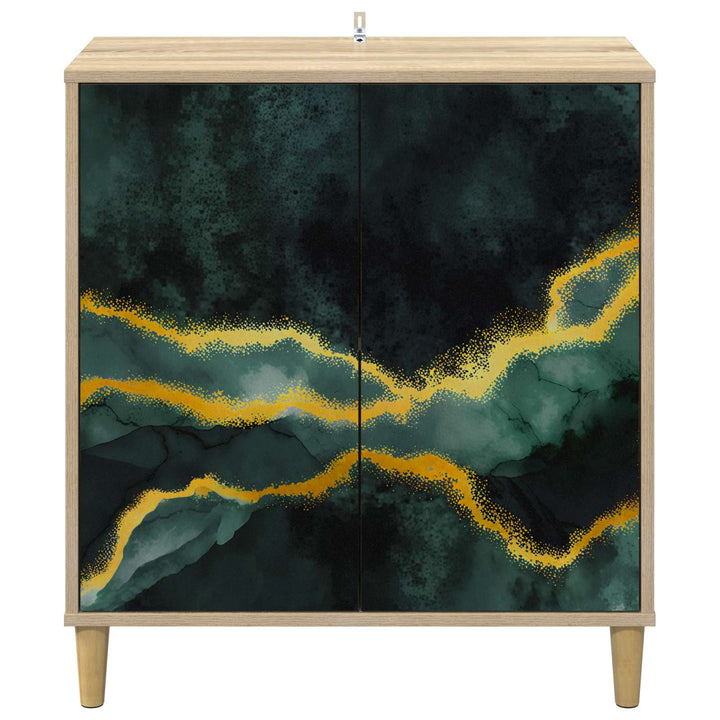 Sideboard WIJHE Sonoma-eg 69 x 33 x 75 cm Konstrueret træ