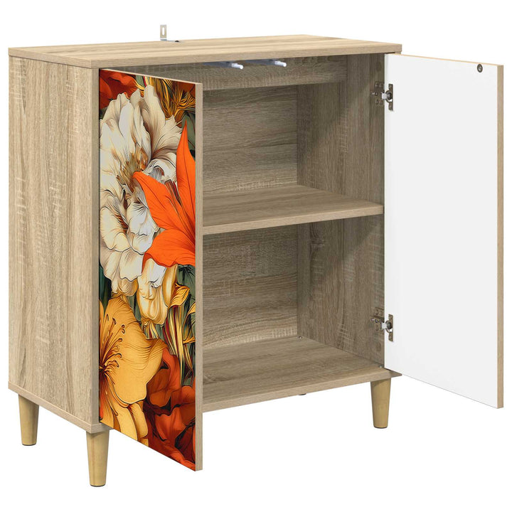 Sideboard GENNEP Sonoma-eg 69 x 33 x 75 cm Konstrueret træ