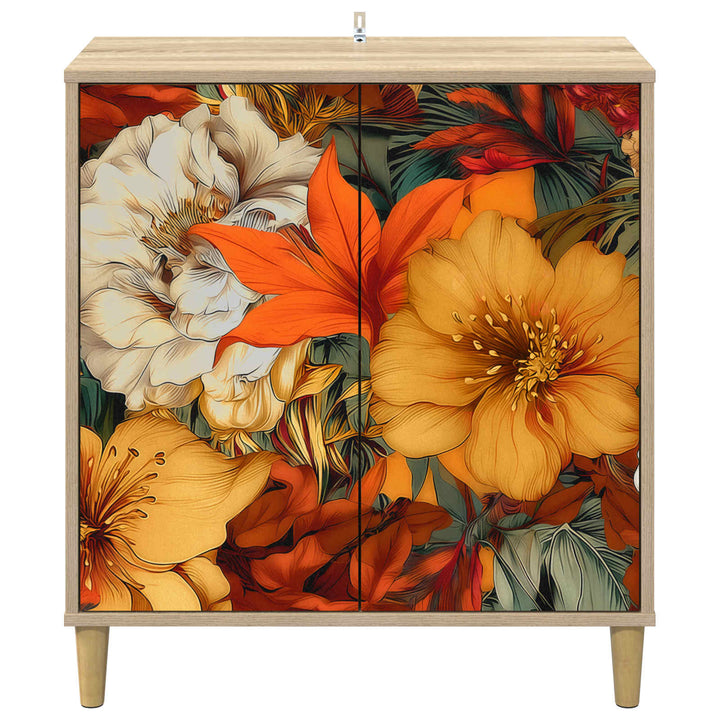 Sideboard GENNEP Sonoma-eg 69 x 33 x 75 cm Konstrueret træ