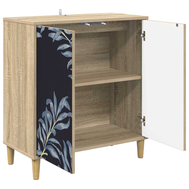 Sideboard DOKKUM Sonoma-eg 69 x 33 x 75 cm Konstrueret træ