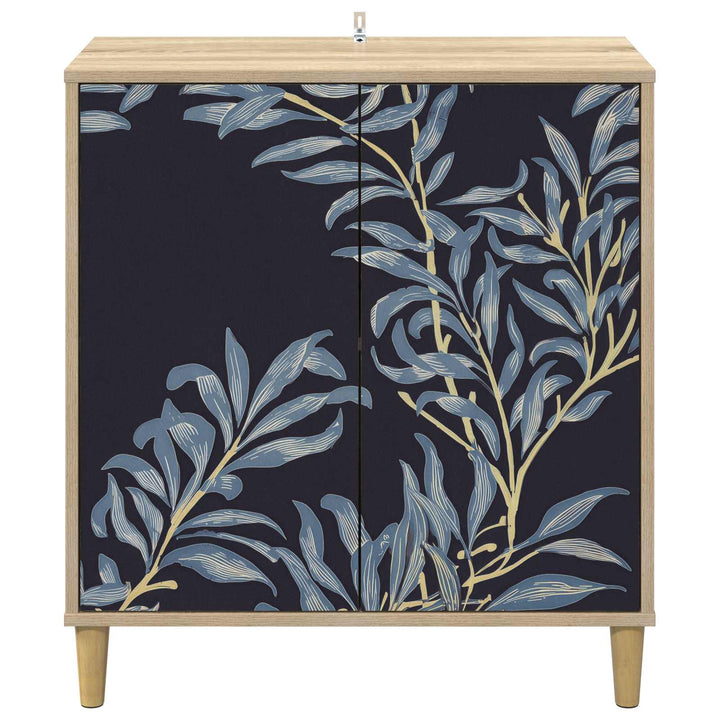 Sideboard DOKKUM Sonoma-eg 69 x 33 x 75 cm Konstrueret træ