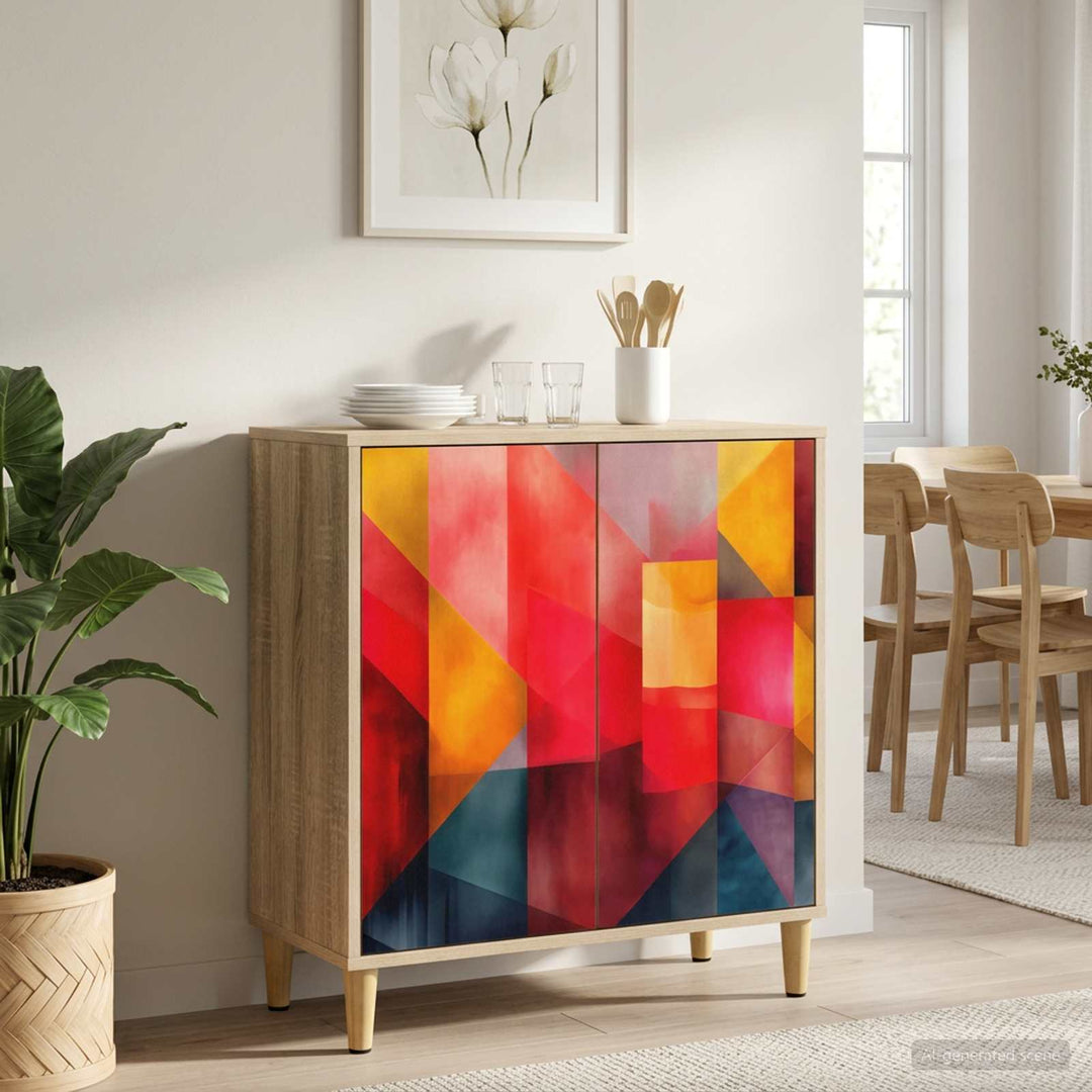 Sideboard HEESCH Sonoma-eg 69 x 33 x 75 cm Konstrueret træ