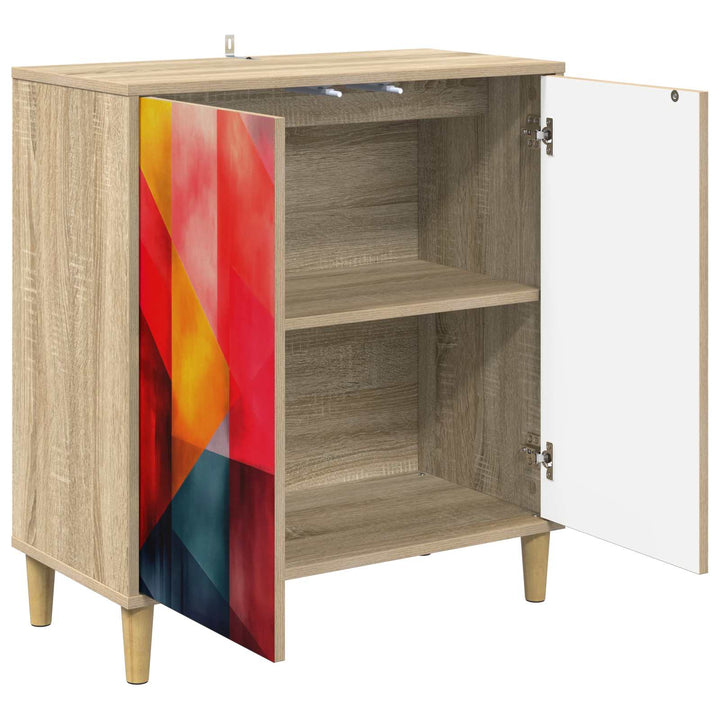 Sideboard HEESCH Sonoma-eg 69 x 33 x 75 cm Konstrueret træ