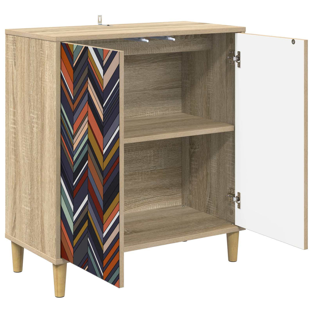 Sideboard OMMEN Sonoma-eg 69 x 33 x 75 cm Konstrueret træ