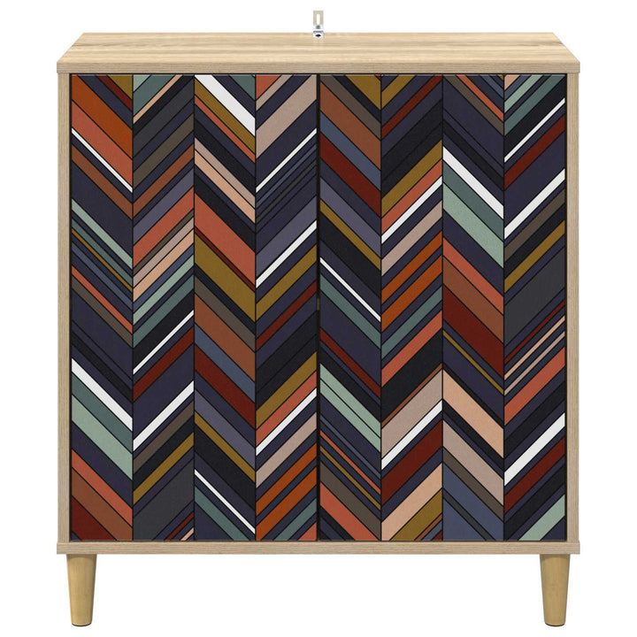 Sideboard OMMEN Sonoma-eg 69 x 33 x 75 cm Konstrueret træ