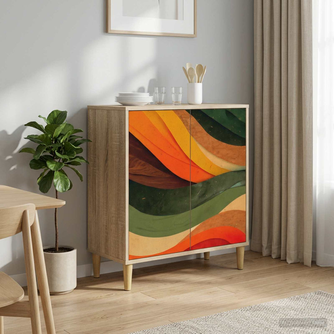 Sideboard BONN Sonoma-eg 69 x 33 x 75 cm Konstrueret træ
