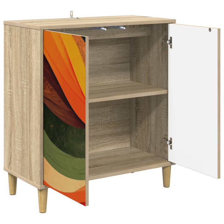 Sideboard BONN Sonoma-eg 69 x 33 x 75 cm Konstrueret træ