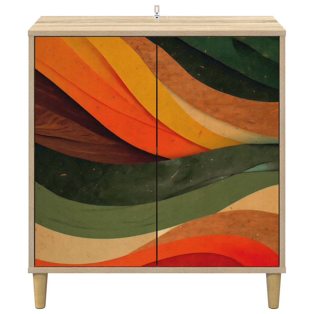 Sideboard BONN Sonoma-eg 69 x 33 x 75 cm Konstrueret træ