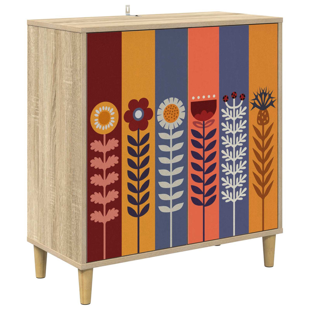 Sideboard ESSEN Sonoma-eg 69 x 33 x 75 cm Konstrueret træ