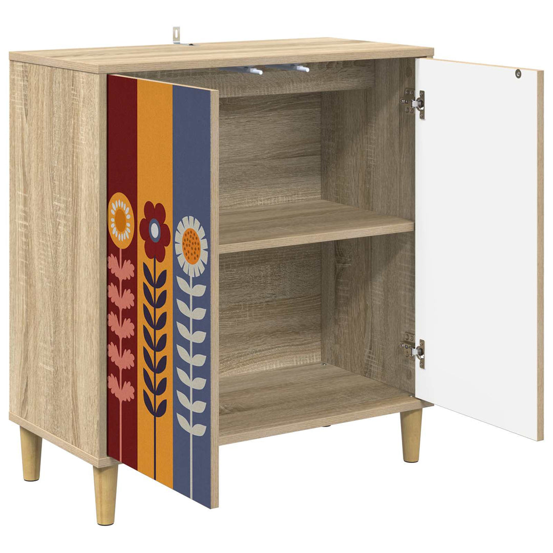 Sideboard ESSEN Sonoma-eg 69 x 33 x 75 cm Konstrueret træ