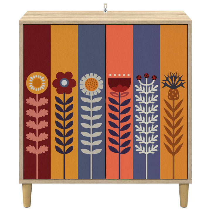 Sideboard ESSEN Sonoma-eg 69 x 33 x 75 cm Konstrueret træ