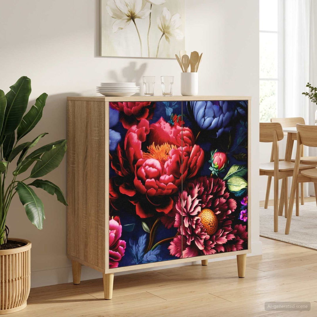 Sideboard KIEL Sonoma-eg 69 x 33 x 75 cm Konstrueret træ