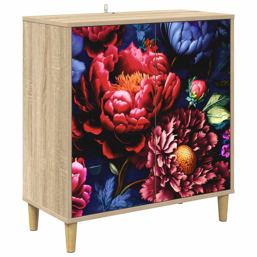 Sideboard KIEL Sonoma-eg 69 x 33 x 75 cm Konstrueret træ