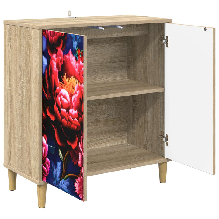 Sideboard KIEL Sonoma-eg 69 x 33 x 75 cm Konstrueret træ