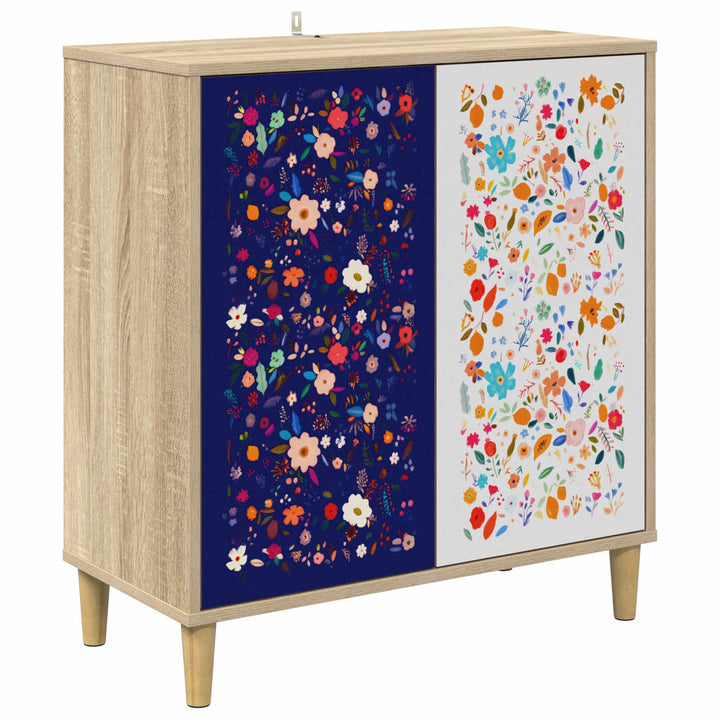 Sideboard MAINZ Sonoma-eg 69 x 33 x 75 cm Konstrueret træ