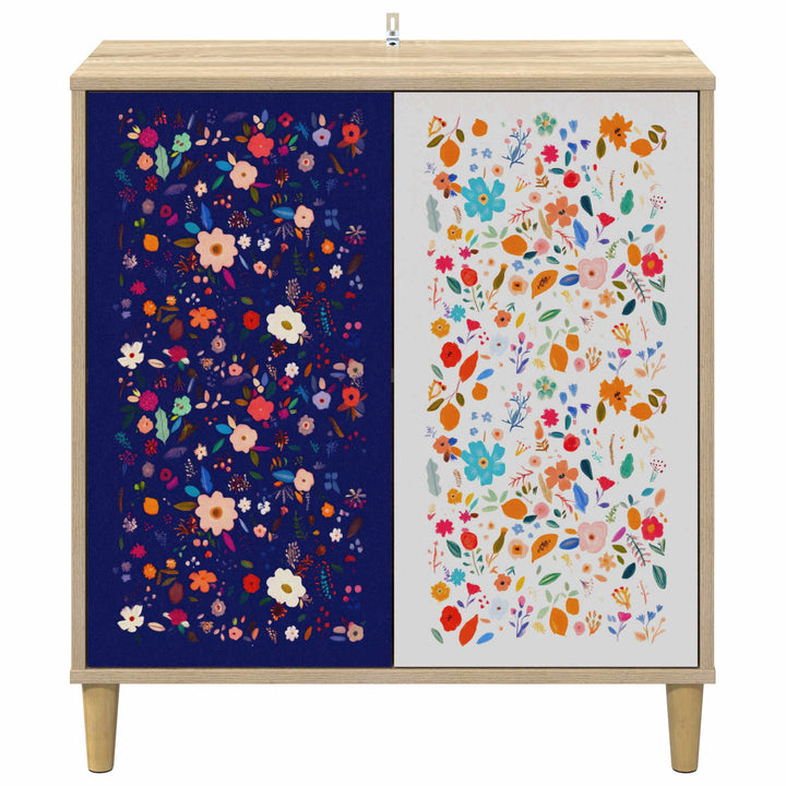Sideboard MAINZ Sonoma-eg 69 x 33 x 75 cm Konstrueret træ