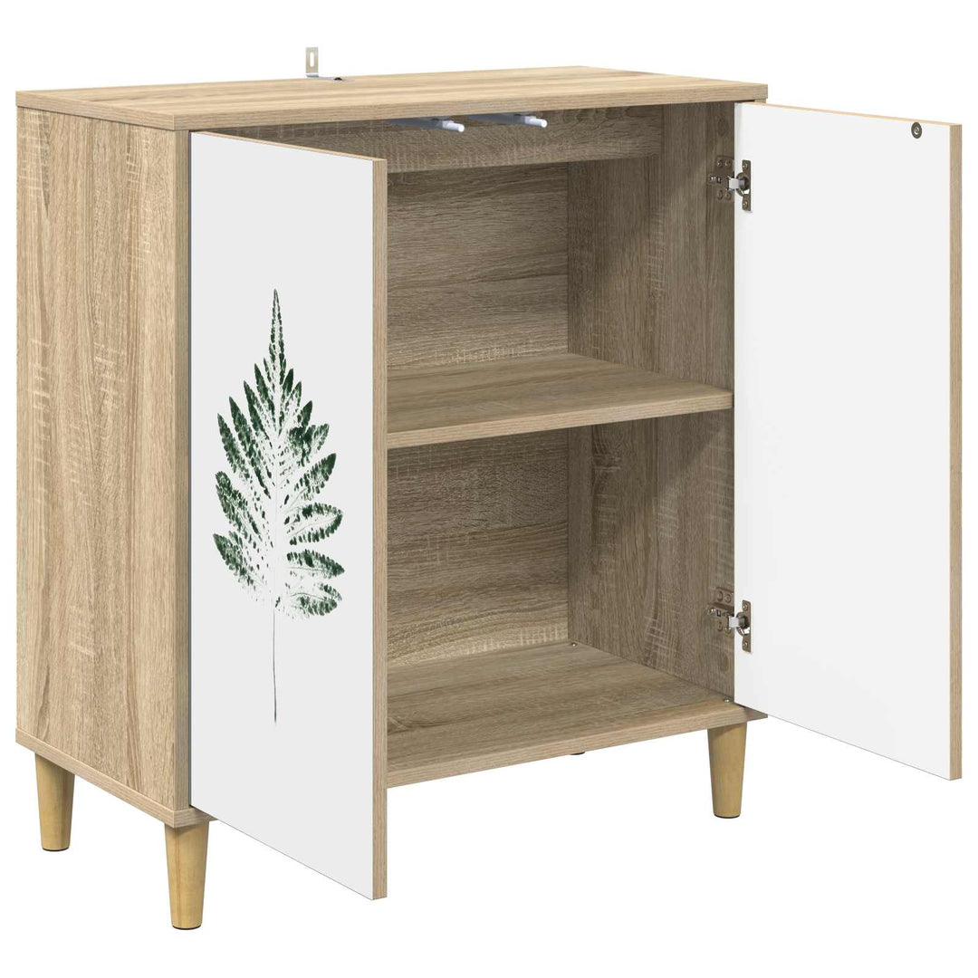 Sideboard HANAU Sonoma-eg 69 x 33 x 75 cm Konstrueret træ