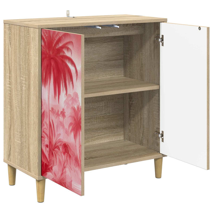 Sideboard AACHEN Sonoma-eg 69 x 33 x 75 cm Konstrueret træ