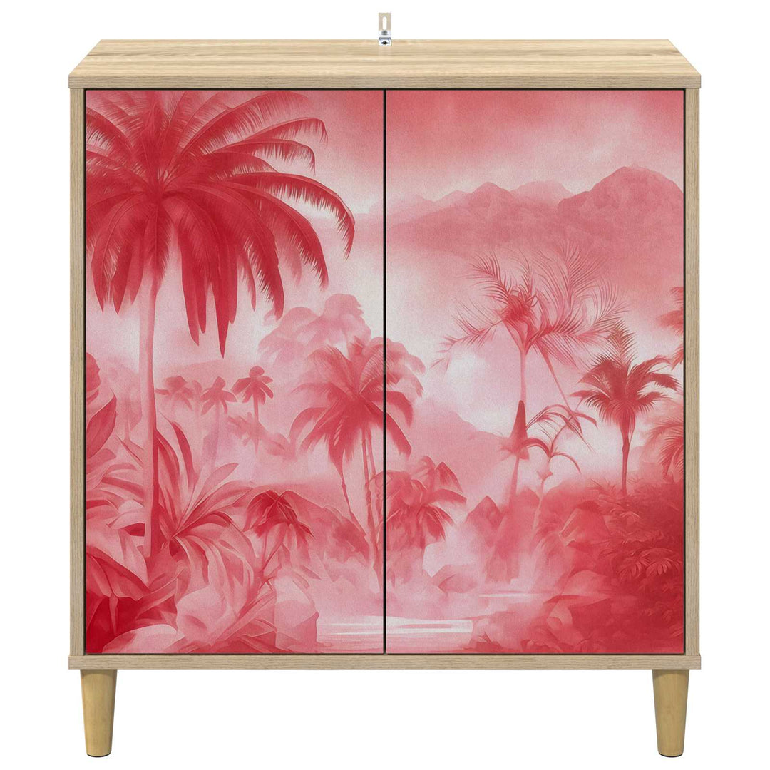 Sideboard AACHEN Sonoma-eg 69 x 33 x 75 cm Konstrueret træ