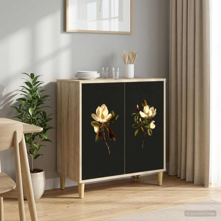 Sideboard BREMEN Sonoma-eg 69 x 33 x 75 cm Konstrueret træ