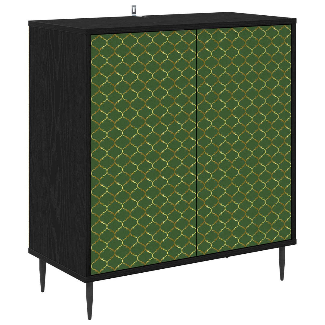 Sideboard GELEEN Sort eg 69 x 33 x 76 cm Konstrueret træ