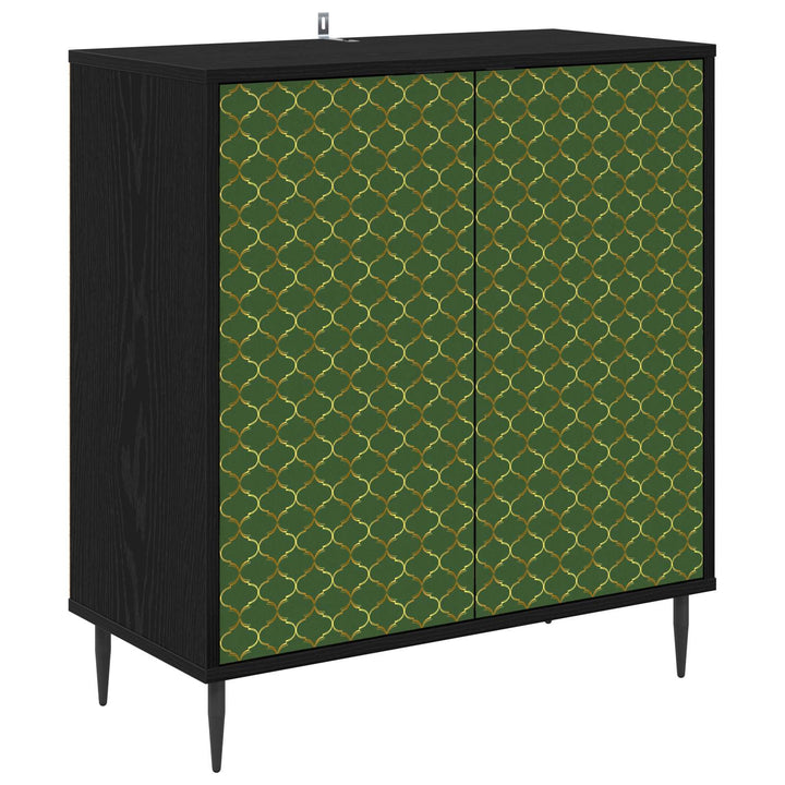 Sideboard GELEEN Sort eg 69 x 33 x 76 cm Konstrueret træ