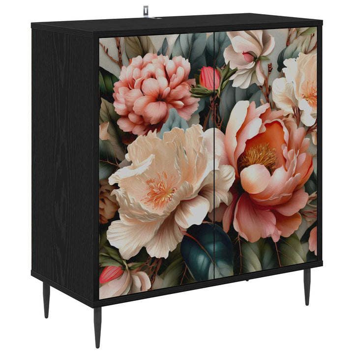Sideboard BORNE Sort eg 69 x 33 x 76 cm Konstrueret træ