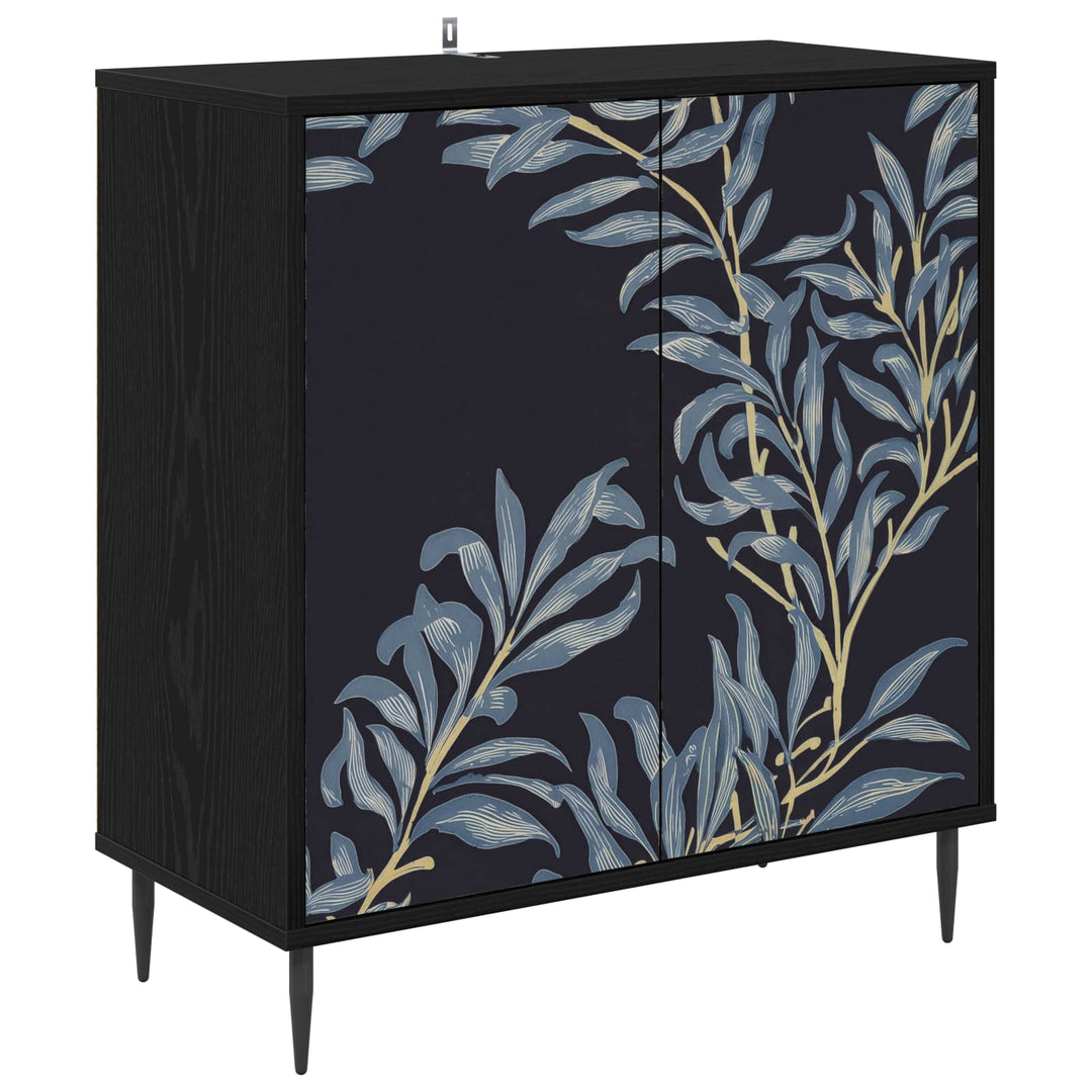 Sideboard DOKKUM Sort eg 69 x 33 x 76 cm Konstrueret træ