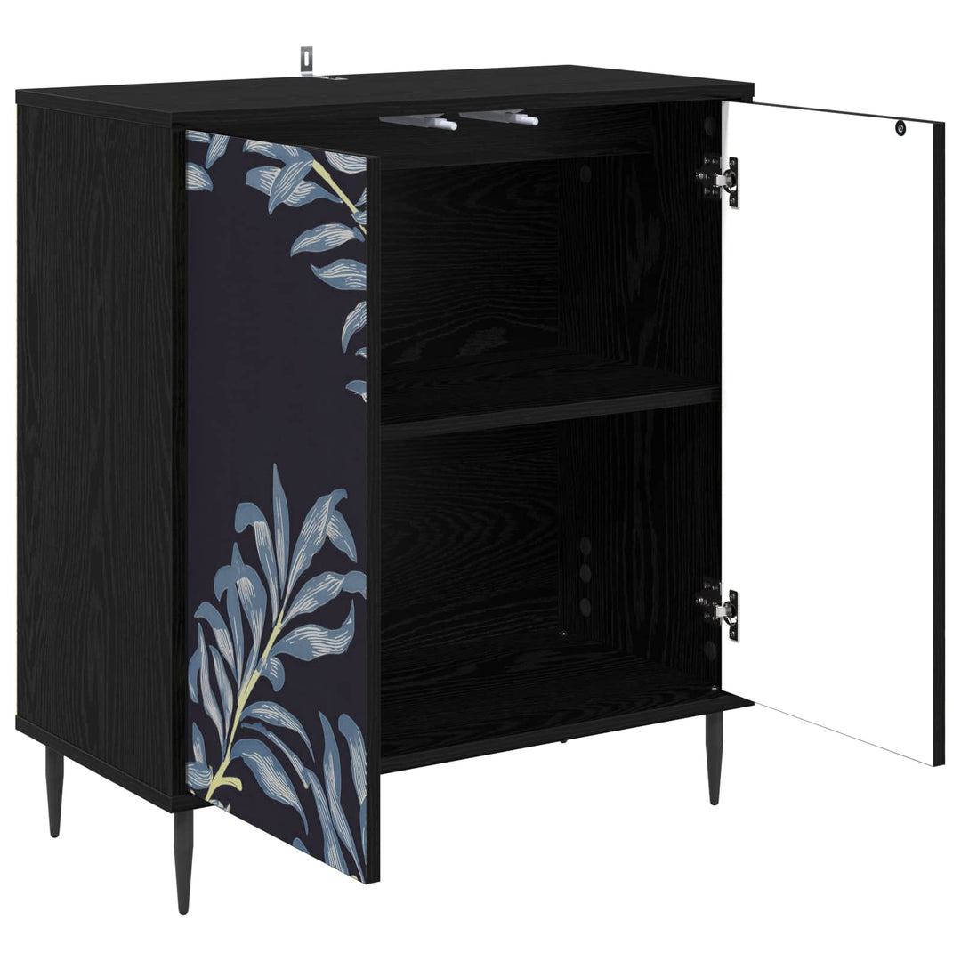 Sideboard DOKKUM Sort eg 69 x 33 x 76 cm Konstrueret træ