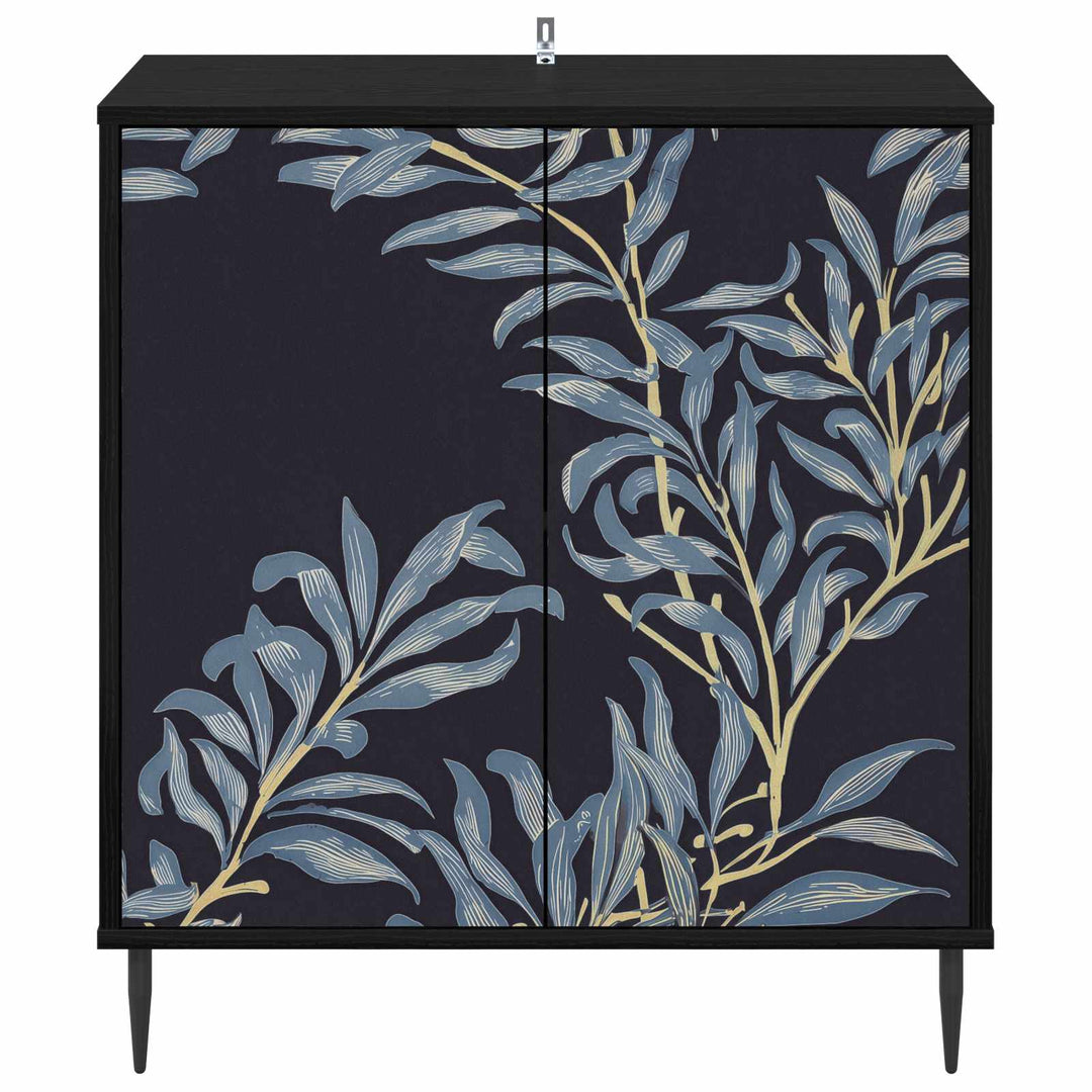 Sideboard DOKKUM Sort eg 69 x 33 x 76 cm Konstrueret træ