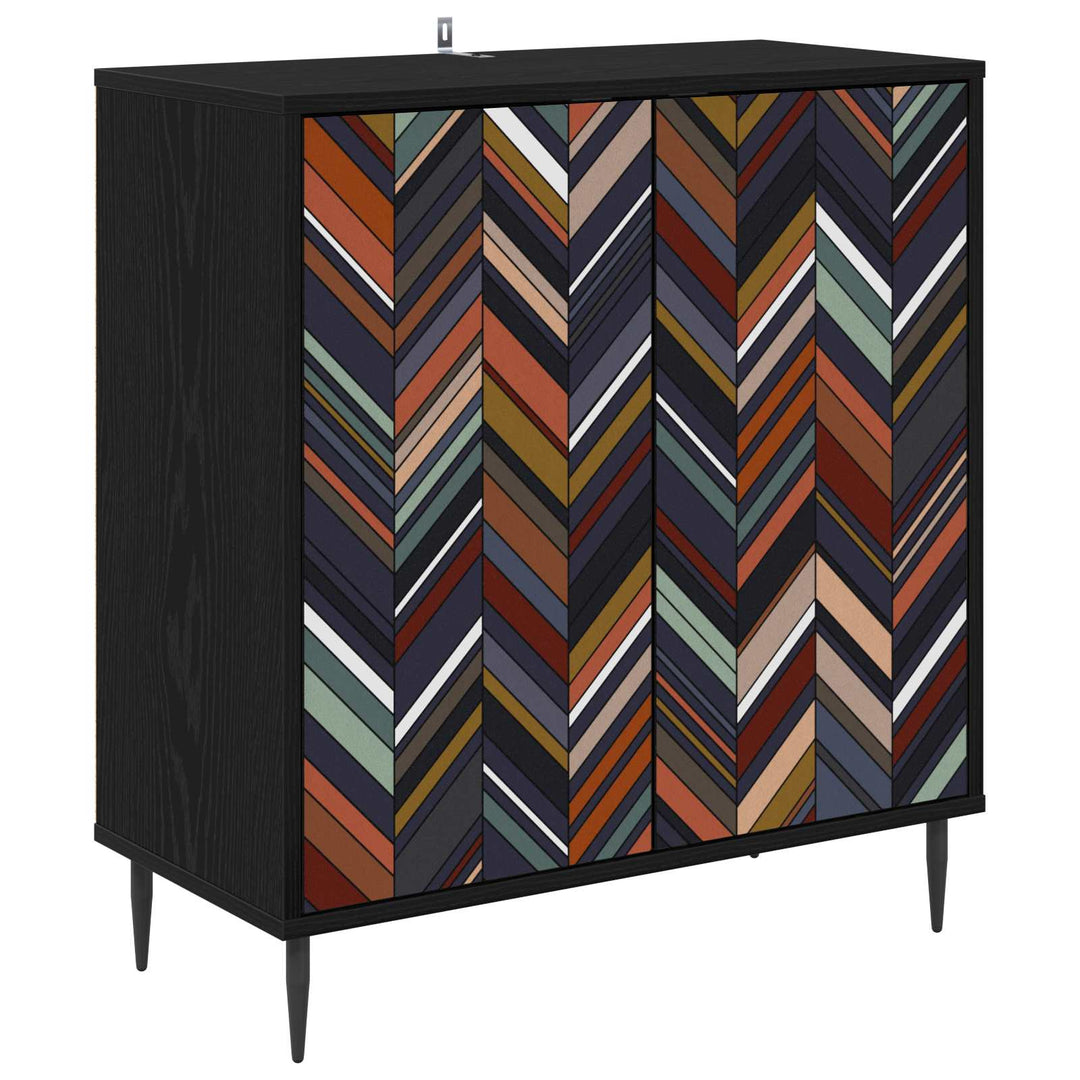 Sideboard OMMEN Sort eg 69 x 33 x 76 cm Konstrueret træ