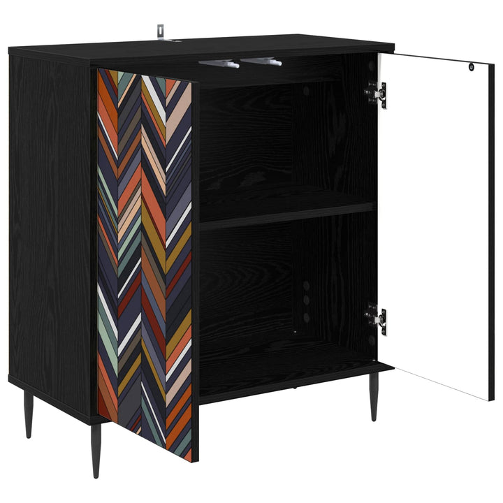 Sideboard OMMEN Sort eg 69 x 33 x 76 cm Konstrueret træ