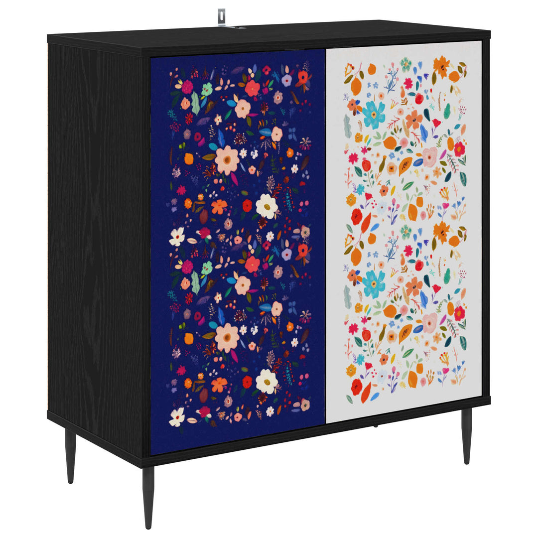 Sideboard MAINZ Sort eg 69 x 33 x 76 cm Konstrueret træ